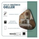 Ver imagem 4 de Espelho Orgânico Geller 70x50cm Decorativo Grande Barato - Suporte