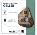 Ver imagem 4 de Espelho Orgânico Geller 70x50cm Decorativo Grande Barato - Suporte