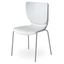 Ver imagem 4 de Kit 4 Cadeiras Empilháveis Base Aço Tubular Mono Branco