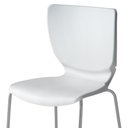 Ver imagem 6 de Kit 4 Cadeiras Empilháveis Base Aço Tubular Mono Branco