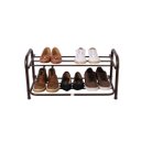 Ver imagem 2 de Sapateira 2 Andares Pintura Elestrostática Aço Corten 6 Pares - 72x36 Cm