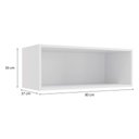 Ver imagem 2 de Armário de Cozinha Aéreo 80cm 1 Porta Basculante Geladeira G773 Maxxi Canela Kappesberg