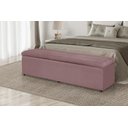 Ver imagem 2 de Calçadeira Baú 100 cm Suede Rosê
