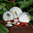 Ver imagem 2 de Jogo de Jantar 28 Peças Bio Bananê Orgânico Artesanal Cerâmica Porto Brasil Mesa Posta 4 Pessoas