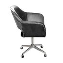 Ver imagem 3 de Poltrona Zara Giratória Reclinável Veludo Cinza 220 Bella Decor