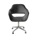 Ver imagem 1 de Poltrona Zara Giratória Reclinável Veludo Cinza 220 Bella Decor