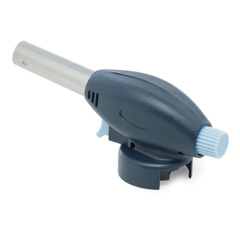 Maçarico Culinário Portátil Aço Inox Azul 17 X 6,5 X 5