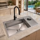 Ver mais imagens de Cuba Cozinha Gourmet Zurique Aço Inox 304 Lava Copos Goldenx