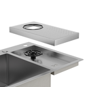 Ver imagem 3 de Cuba Cozinha Gourmet Zurique Aço Inox 304 Lava Copos Goldenx