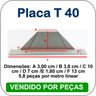 Placa de fechamento para telha Trapézio 40 Kit 180 PÇ Multicap Placas - 2