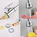 Ver imagem 3 de Torneira Cozinha Gourmet Flexível Pia Mesa 2 Jatos Metal