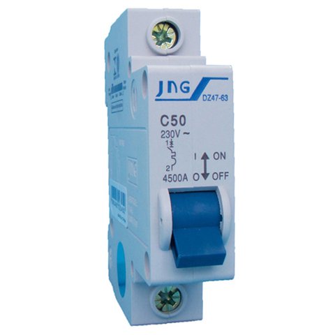 Disjuntor Jng Monopolar Curva C 10a - 3ka Dz47-63