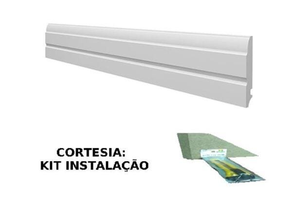 Rodape Flexível Borracha Eva Autocolante 6Cm X 1Cm Rolo 15M - 3