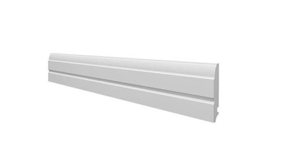 Rodape Flexível Borracha Eva Autocolante 6Cm X 1Cm Rolo 15M - 1
