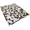 Ver imagem 2 de Tapete de Couro Marrom Misto 1,70x2,20 com Borda Peça 10x10