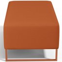 Ver imagem 6 de Puff Decorativo Sala De Estar Cléo 90cm Base De Ferro Cobre W01 Tecido Terracota - Lyam Decor
