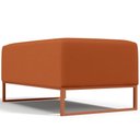 Ver imagem 7 de Puff Decorativo Sala De Estar Cléo 90cm Base De Ferro Cobre W01 Tecido Terracota - Lyam Decor