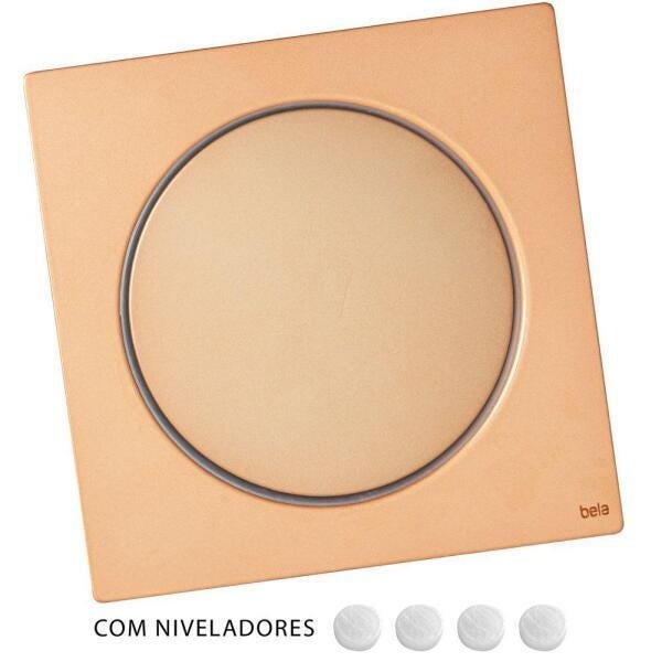 Kit 05 - Ralo Click Inteligente 15X15 Cm (Inox Rosé) - 2
