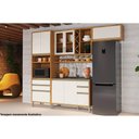 Ver imagem 4 de Armário Aéreo Cozinha Modulado Tempranillo 1 Porta Basculante 80cm Amendoa/off White - Ronipa