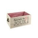 Ver imagem 1 de Porta Pão em Madeira com Tecido - 37101006 - La Petite Cuisine