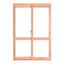 Ver imagem 1 de Porta Balcão de Correr de Madeira Eucalipto Semi-panorâmico 2f Reto Bat.12 Cm Esel - 216ax120l