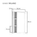 Ver imagem 3 de Armário com Espelho para Banheiro Milano Branco