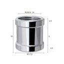 Ver imagem 2 de Luva Latão Cromado 1/4" - 171001