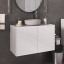 Ver imagem 2 de Gabinete de Banheiro 62,5cm Suspenso 2 Portas Multimóveis Mp5044 Branco
