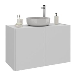 Gabinete de Banheiro 62,5cm Suspenso 2 Portas Multimóveis Mp5044 Branco - 1