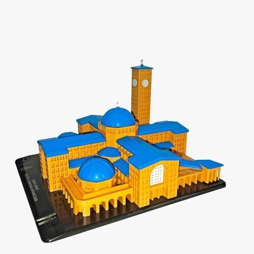 Santuario Nossa Senhora Aparecida Enfeite Casa Lindo - Laranja Azul - 4