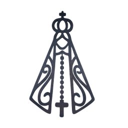 Imagem Nossa Senhora Aparecida Parede em Mdf:Preto - 1