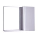 Ver imagem 1 de Espelho para Banheiro com Armário Cinza Claro Barra Vertical