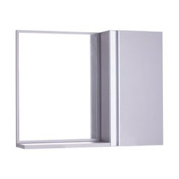 Espelho para Banheiro com Armário Cinza Claro Barra Vertical - 1