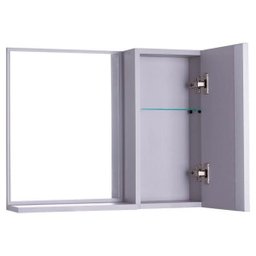 Espelho para Banheiro com Armário Cinza Claro Barra Vertical - 3