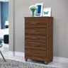 Cômoda Compacta 56cm 5 Gavetas Alba Cedro - Mpozenato - 2