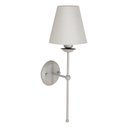 Ver imagem 1 de Luminária Parede Arandela Tocheiro Cúpula Metal Quarto Prata