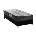 Ver imagem 1 de Conjunto Box Solteiro: Colchão Espuma Paropas D23 Pasquale Black + Base Crc Suede Black (88x188)
