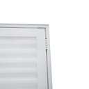 Ver imagem 4 de Porta Palheta de Alumínio Branco Maçaneta Premium Linha Roma:Direita/210 x 100