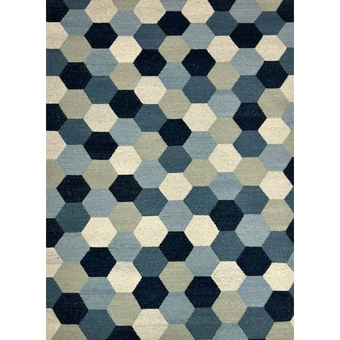Tapete Kilim Surya 250x300 01 Azul