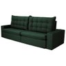 Sofá 4 Lugares Retrátil e Reclinável com Pillow Duque 2,30m Veludo Premium Verde Esmeralda - 3