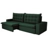 Sofá 4 Lugares Retrátil e Reclinável com Pillow Duque 2,30m Veludo Premium Verde Esmeralda - 7