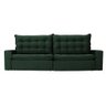 Sofá 4 Lugares Retrátil e Reclinável com Pillow Duque 2,30m Veludo Premium Verde Esmeralda - 4