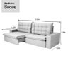 Sofá 4 Lugares Retrátil e Reclinável com Pillow Duque 2,30m Veludo Premium Verde Esmeralda - 10