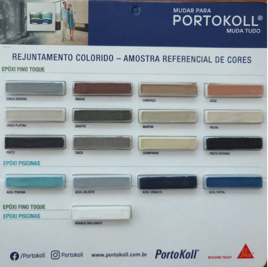 Rejunte Acrílico Portokoll Premium 1kg - GRAFITE - 2