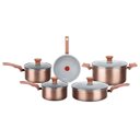 Ver imagem 1 de Jogo de Panelas 5 Pcs Rochedo Ceramic Rose Gold C464s984
