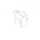 Ver imagem 4 de Balcão Atendimento Recepção 90 Cm Cinza Web Office