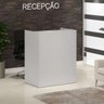 Balcão Atendimento Recepção 90 Cm Cinza Web Office - 2