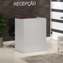 Ver imagem 2 de Balcão Atendimento Recepção 90 Cm Cinza Web Office