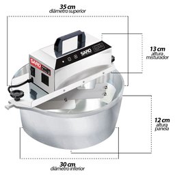 Panela de Brigadeiro Elétrica Saro 10L Bivolt PA10 - 4
