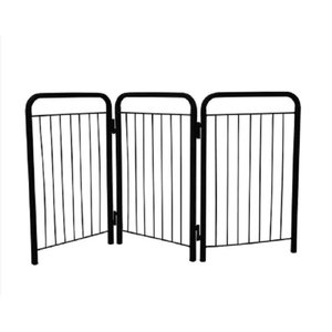 Cercado Portão Delimitador de Espaço para Cães Pequenos Portátil:preto